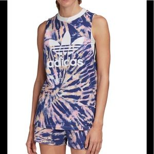 ❗️NWT ADIDAS TIE DYE TANK TOP - MIDNIGHT INDIGO❗️
